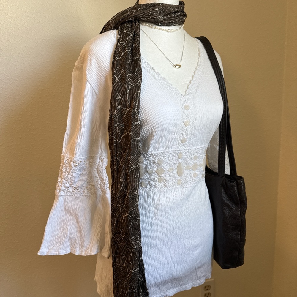 Y2K Boho Chic Babydoll Blouse